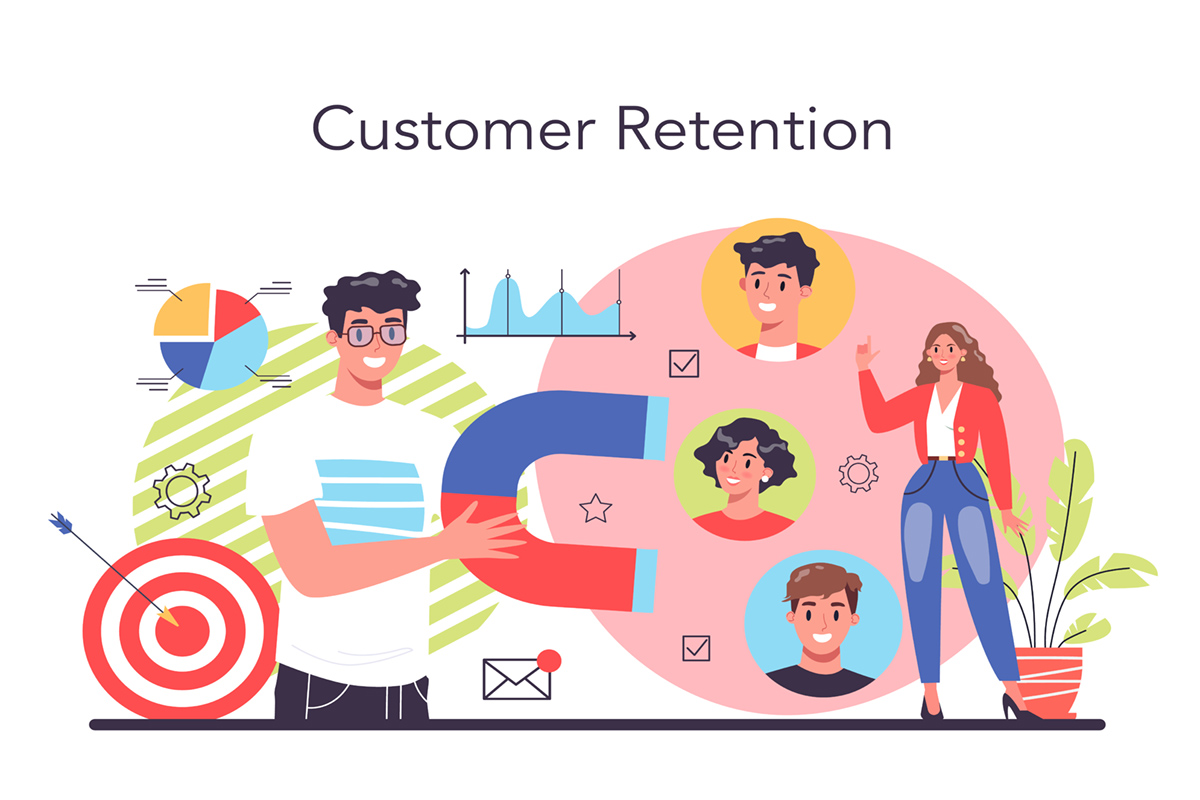 Customer Loyalty Concept. Marketing Program Development For Client Retention